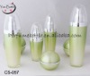 olive green cosmetic glass jars for personal care