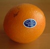 orange fruit sticker