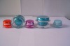 oval acrylic cosmetic jars