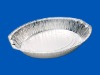 oval aluminium foil container