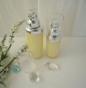 oval clear acrylic lotion bottle