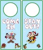 paper christmas door hanger printing