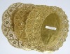 paper doilies (golden)