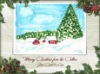 paper full color Christmas Card