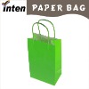 paper handle green offset paper bag