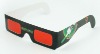 paper red/red 3D glasses