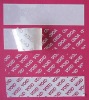 paritial transfer tamper evident label