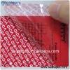 partial transfer Tamper Evident Labels