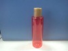 pe red cosmetic bottle with disc cap