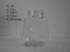 perfume empty clear glass honey jar