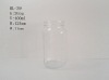 perfume empty clear glass jam jar