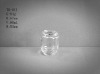 perfume empty clear glass jam jar