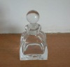 perfume glass bottle with glass stopper cap