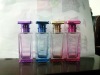 perfume glass bottle with shiny plastic  cap and sprayer 100ml