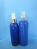 pet blue cosmetic sprayer bottle