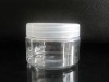 pet clear cosmetic bottle with screw cap