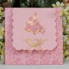 pink fashionable wedding invitation cards-w060