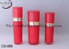 pink long round cosmetic bottle CS-086