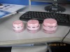 pink plastic jars