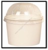 plain white ice cream paper cup with dome lid