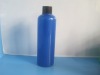 plastic blue cosmetic bottle