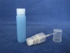 plastic blue cosmetic perfume bottle