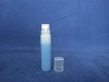 plastic blue perfume spray bottle