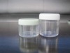 plastic clear cosmetic cream jar