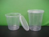 plastic cup with lid for food, biscuit etc...