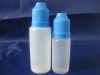 plastic dropper bottle with blue cap