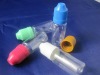 plastic dropper bottle with colored cap