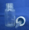 plastic e-liquild bottle with blue cap