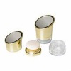 plastic loose powder jar with mirror