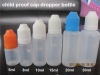 plastic semi-clear e-liquid dropper bottle