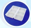 plastic white pp blister deposible food packages tray