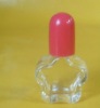 plum flower glass nail polish bottle