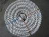 polyester+polyester yarn mixed rope with color spot