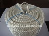 polyester rope with  srainless steel thimbles