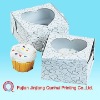 pretty paper cake box with pvc window