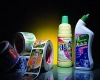 printed washing-up liquid bottle adhesive lebel