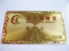 professional golden Metal VIP card