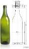 promotion 1500ml bordeaux glass bottle made in china