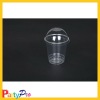 promotional no toxic plastic 8oz PET cup with dome lids