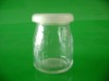 pudding yogurt small glass bottle