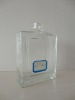 pump sprayer square clear  perfume glass bottle