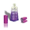 purple coating threaded perfume bottle