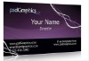 purple name cards printing