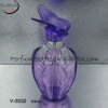 purple perfume glass  bottle