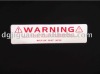 pvc Warning labels