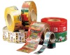 pvc shrink wrap film label with printing in roll stock